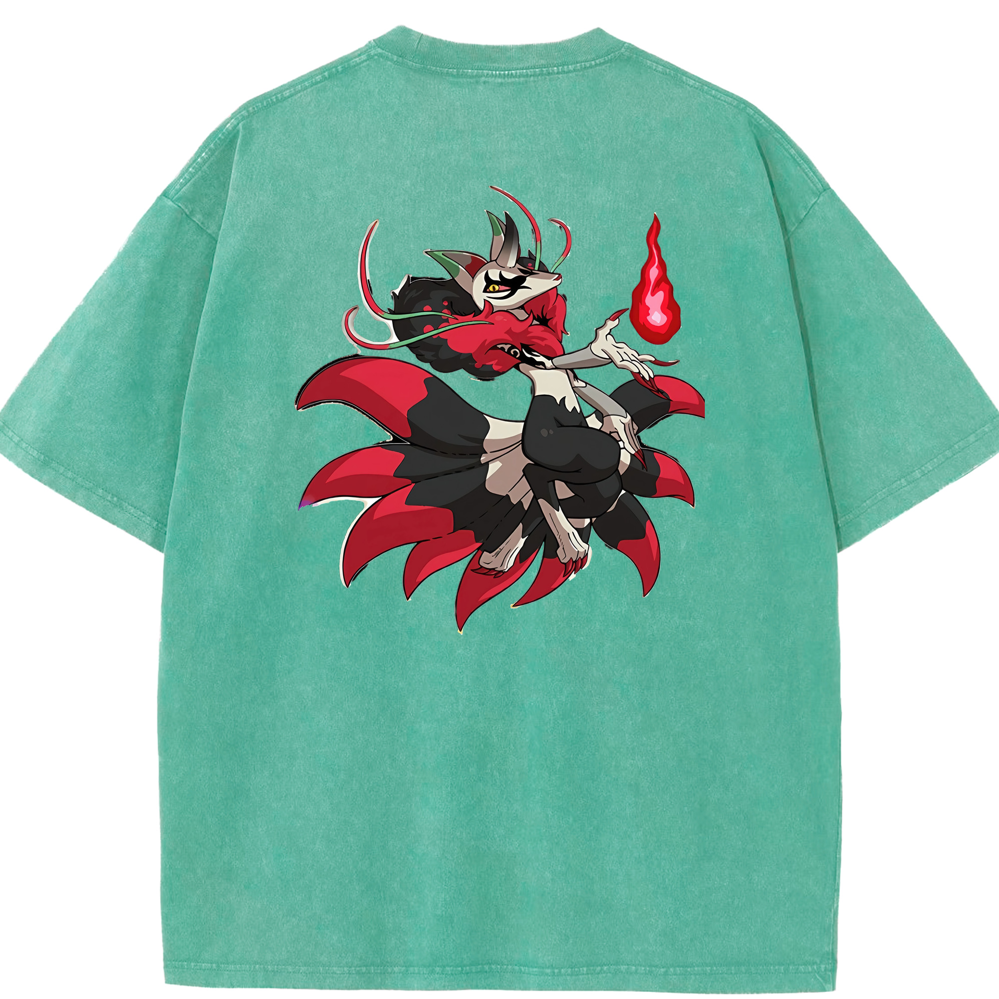 （画像用） 妖怪ウォッチ Yo-kai Watch 綿100% ヴィンテージ風 半袖Tシャツ（背面プリント）